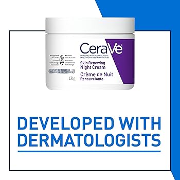 CeraVe Night Cream with Peptides and Ceramides for Skin Renewal